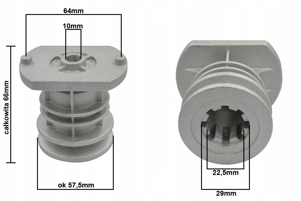 Stiga Alpina Grasmaaier Mesnaafhouder 22,2 mm Origineel