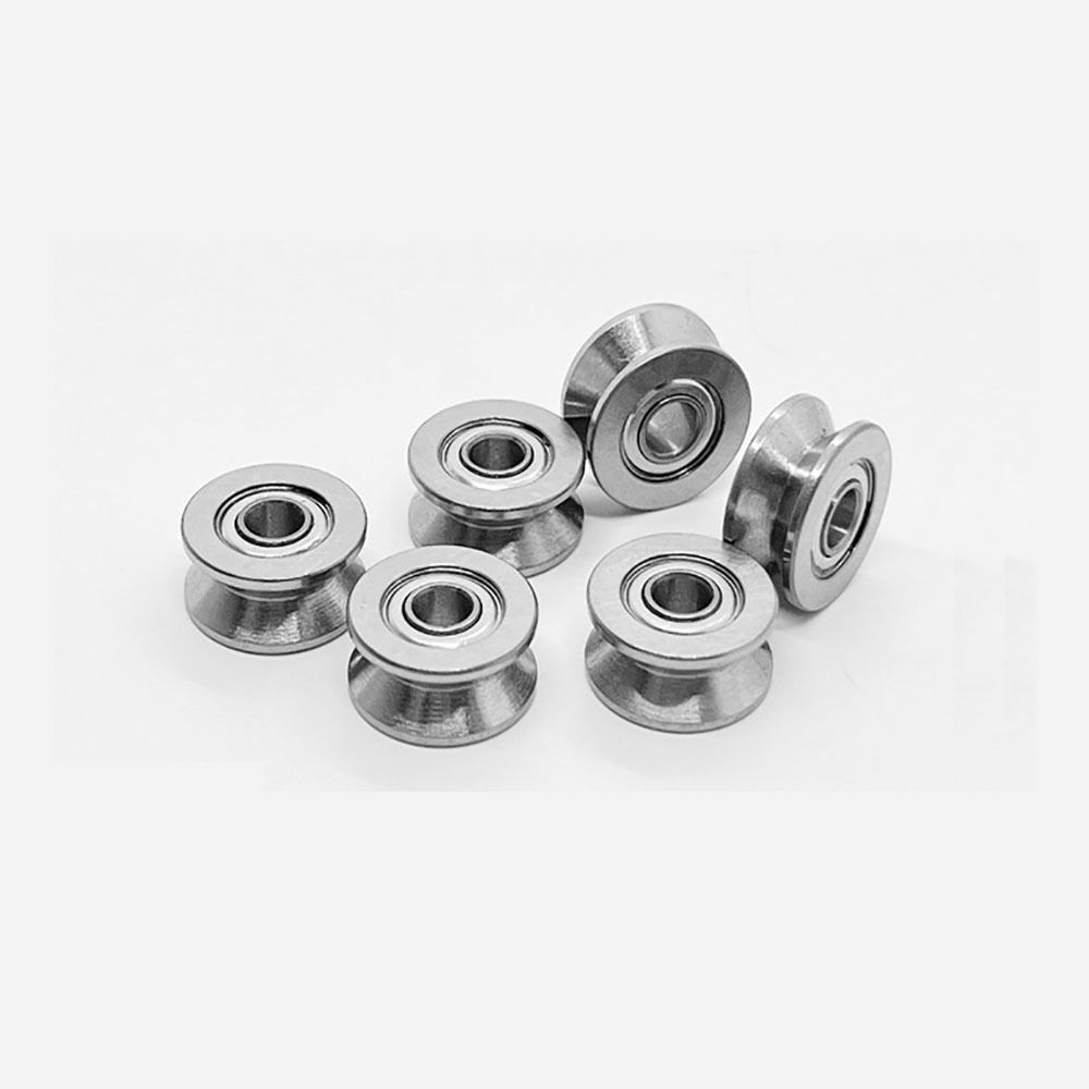 1/5Pcs U624ZZ V624ZZ Pulley Bearing Carbon Steel Bearing Steel U Groove V Groove Ball Bearing Sealed Ball