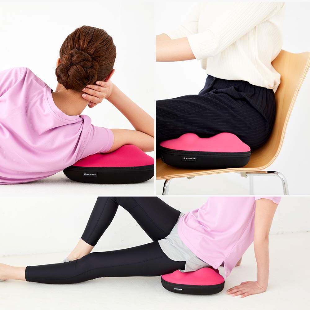 Doctor Air Body Cushion BC-01 Black / Four protrusions and vibration approach, vibration frequency approximately 4000 times per minute