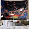 Sunrise Australian Indigenous Art Printed Tapestry, Wall Hanging,Livingroom, dormitory, Large Wall Decor, Fabric Decor Fan Birthday Gifts