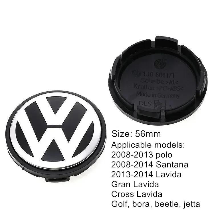 New 4PCS 56mm 65mm Car Wheel Center Hub Caps Cover for VW Volkswagen NGolf Polo Passat Touran Jetta Accessories