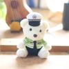 Cute Cute Traffic Police Bear Pendant Plush Toys Fire Police Bag Hanging Keychain Doll