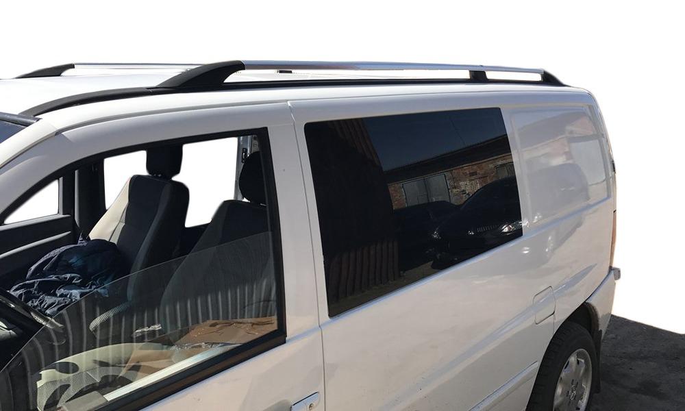 

Рейлінги ХРОМ Пластикові ніжки для Mercedes Vito W638 1996-2003 рр.