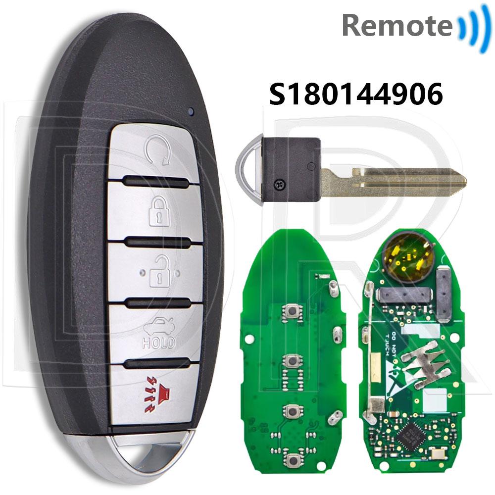 Great 4A Chip 433MHz KR5TXN1 S180144500/502/503/801 With LED Car Remote Key For Nissan Rogue Kicks S Sport Altima Sylphy Versa