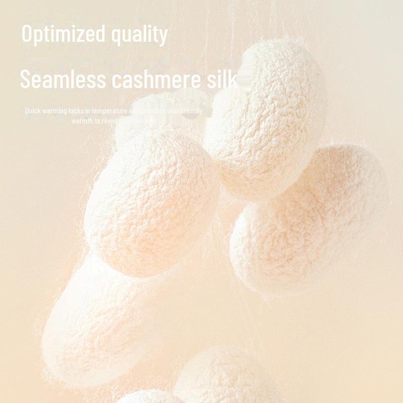 Dámská kašmírová hedvábná termoprádlová souprava: Německý samet, Silný, Útulný, Nezbytnosti pro podzim a zimu.