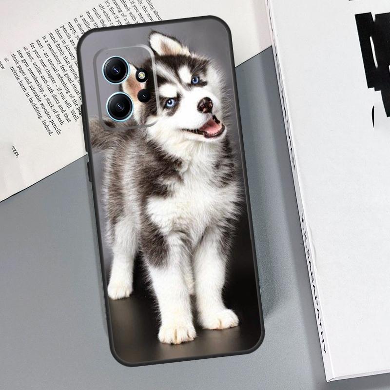 Animal Husky Puppy Case For Xiaomi Redmi Note 14 Pro 10 11 12 13 15 Pro Cover For Redmi 15 13C 12C 10C 14C 15C