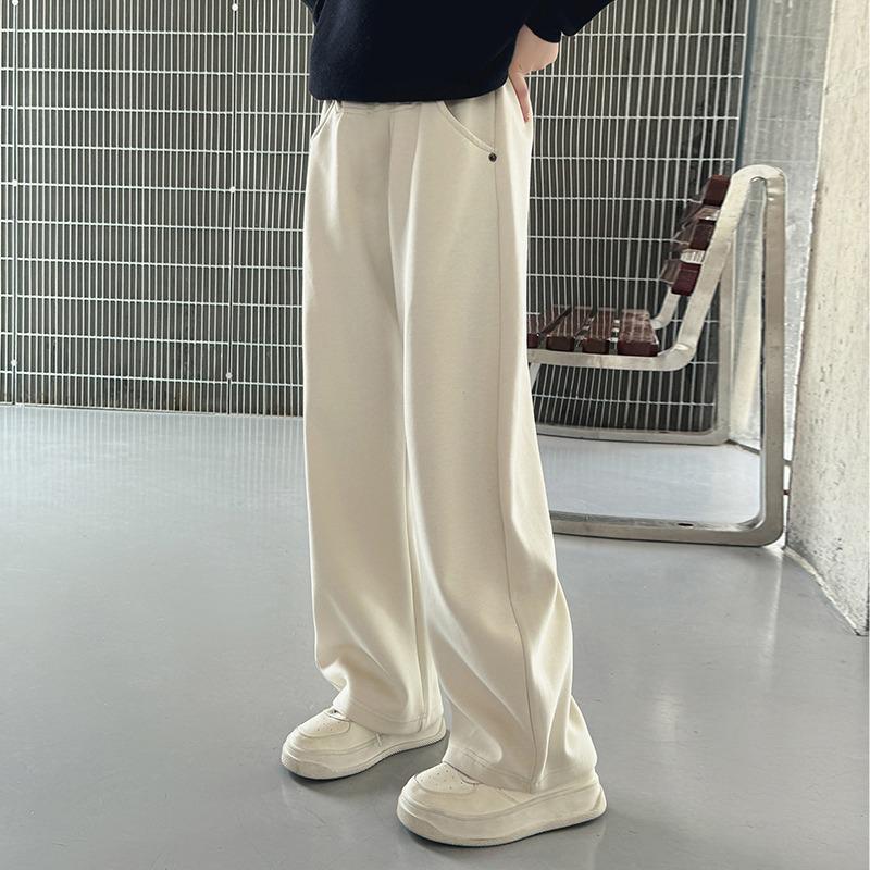 Lässige Mädchen-Sweathose mit weitem Bein - Frühjahr/Herbst 2025 Kollektion für Mittelschülerinnen