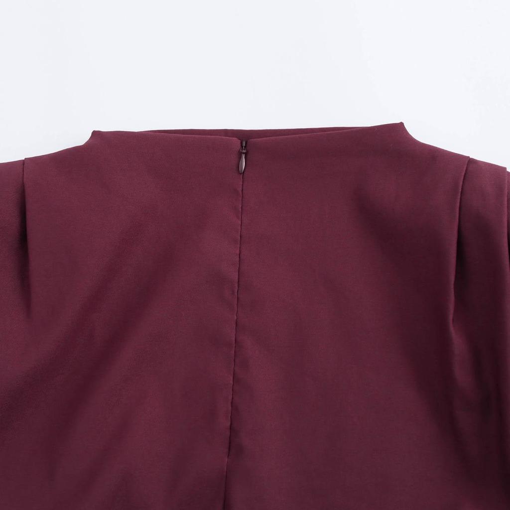 Nový evropský a americký módní jednoduchý plisovaný dekorativní top bez ramen