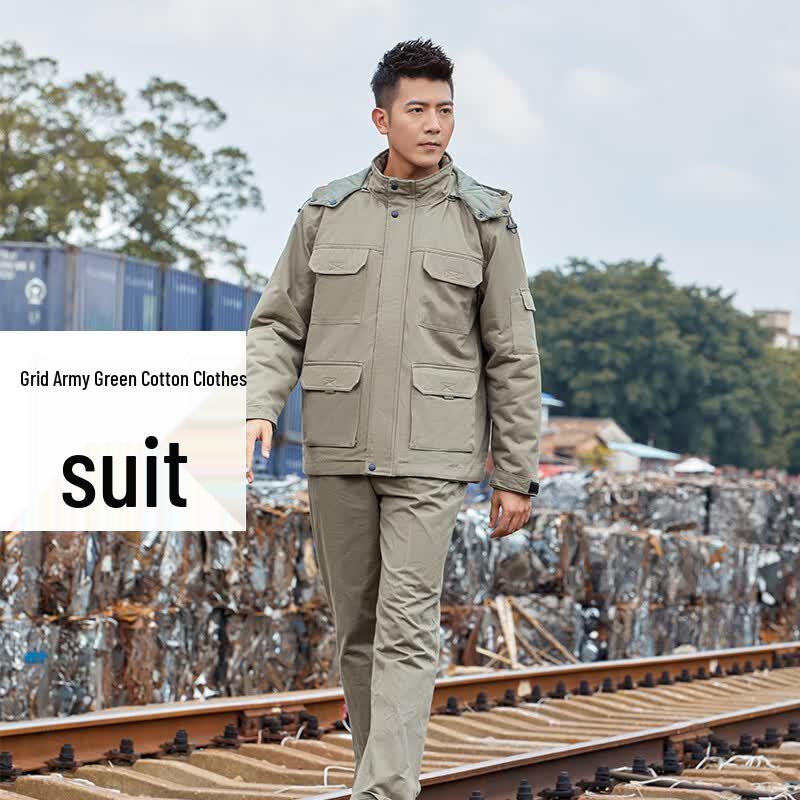 Men s Winter Anti-static Workwear Cotton Jacket 175