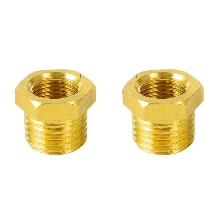 Corrosion Resistant Brass Air System Reducers Direct Diameter Conversion Hexagonal Socket Threaded Pipe Fitting