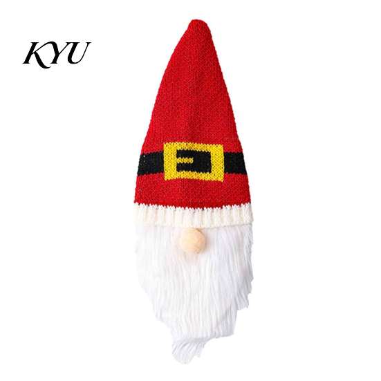 Unique Christmas Presents for Wine Lovers Gnome Bottle Covers, Knitted Faceless Toppers, Santa Reindeer Sweaters Elf Sleeves, Xmas Table Decorations