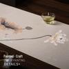 Handun New Chinese Silk Waterproof Tea Table Runner