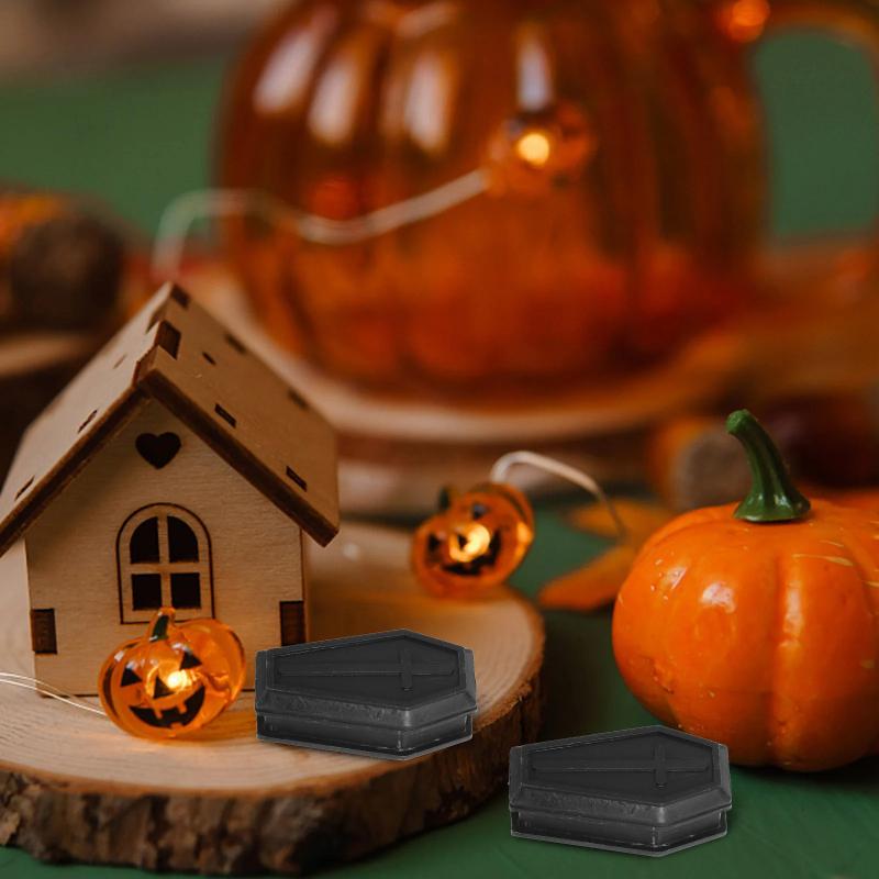 5Pcs Coffin Model Vampire Casket Fake Funeral Mini Boxes Goodie Halloween Prank Prop Toy