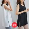 Navava Women Loose FiT Side SliT Sleeveless T shirT nT3240