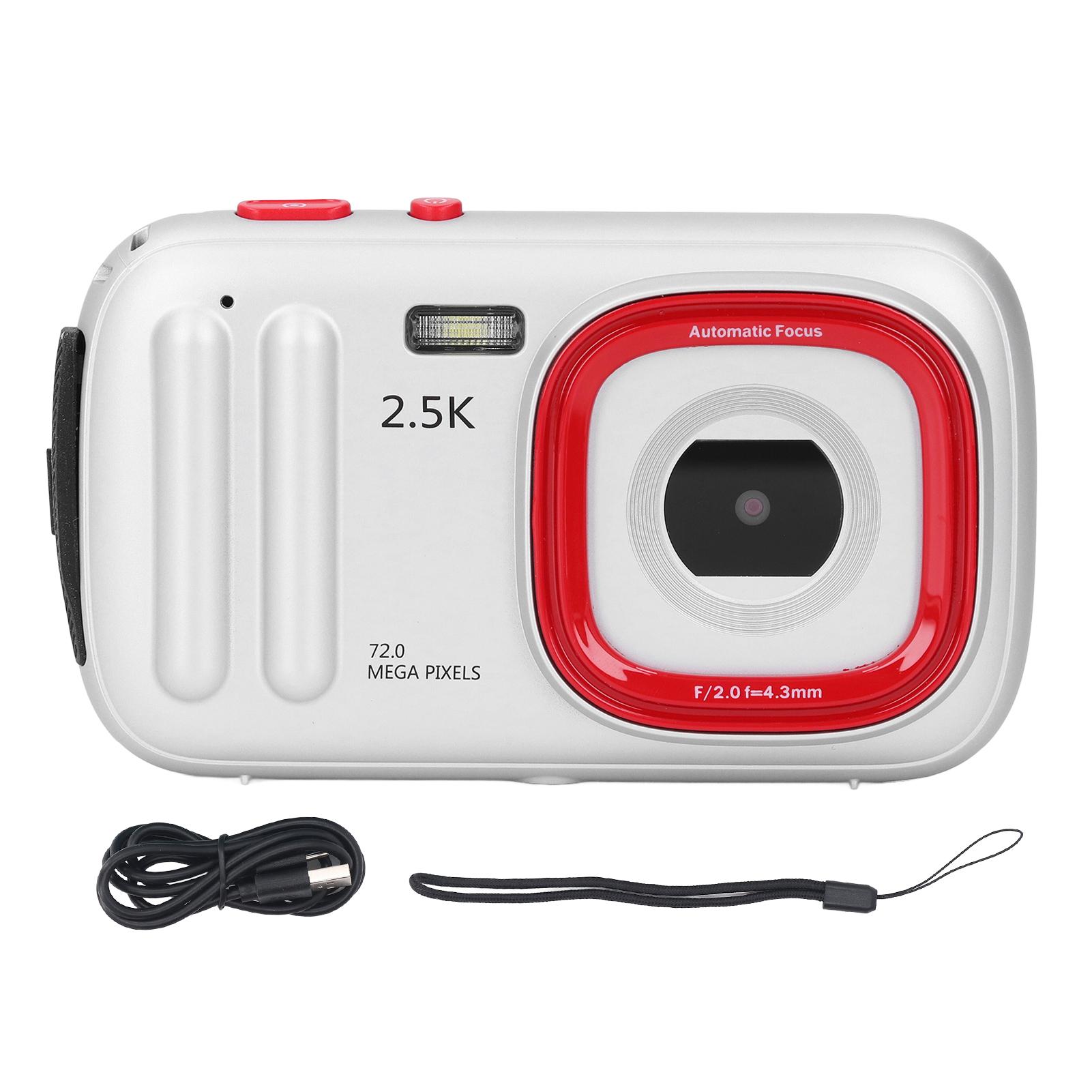 

Digital Camera 72MP 2.5K 16x Zoom Anti Shake Auto Focus Compact Camera with 2.4 Inch IPS Display синій