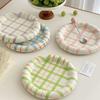 Cute Korean Ceramic Plate Unique Plate For Cake Food Dinner Breakfast Dessert Salad Decorative Dish 8 Inch Table Decorations