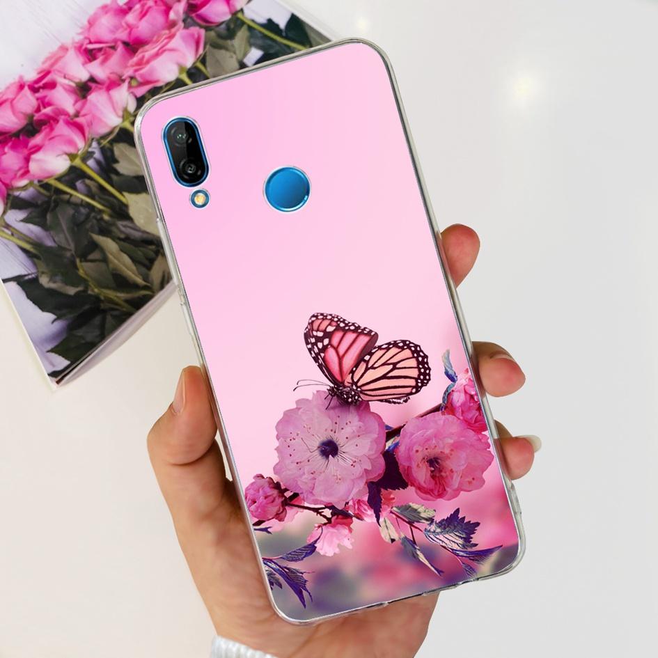 Case For Huawei P20 Lite Cover Cute Astronaut Cartoon Slim Clear Soft Silicone Back Phone Cover For Huawei P20Lite ANE-LX2 Funda