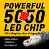 2X  3157 3156 Stop Brake Tail Light Bulb Super Red LED 48H For Ford EOA