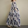 Short Sleeve Plus Size Vintage Floral New In Dresses for Women Casual Loose Long Summer Dress