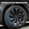 Black 20" Wheel Cover for 2025-2026 Tesla Model Y Refresh