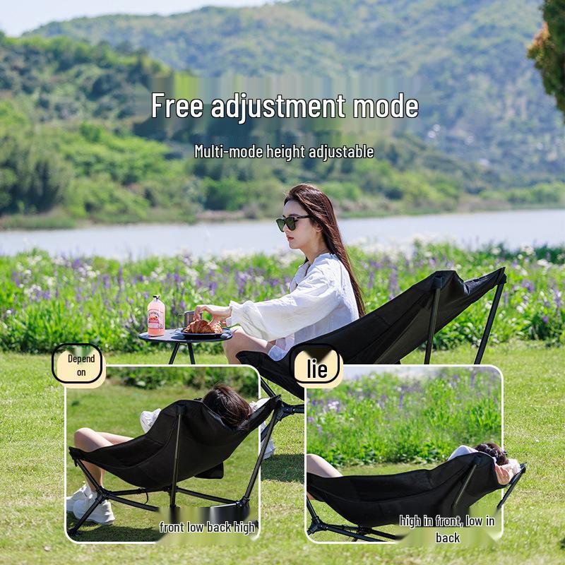 Blackdog Portable Folding Outdoor Lounger Chair for Camping, Beach, and Lunch Breaks