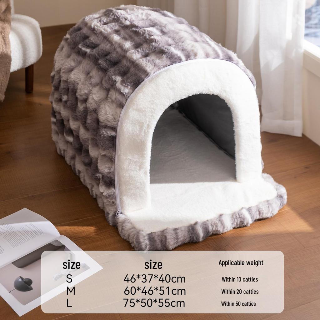 Autumn & Winter Deep Sleep Pet Bed for Large Dogs & Cats