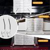 1Pair Adjustable Piano Page Holder Portable Piano Score Holder Music Stand Clip  for Sheet Music