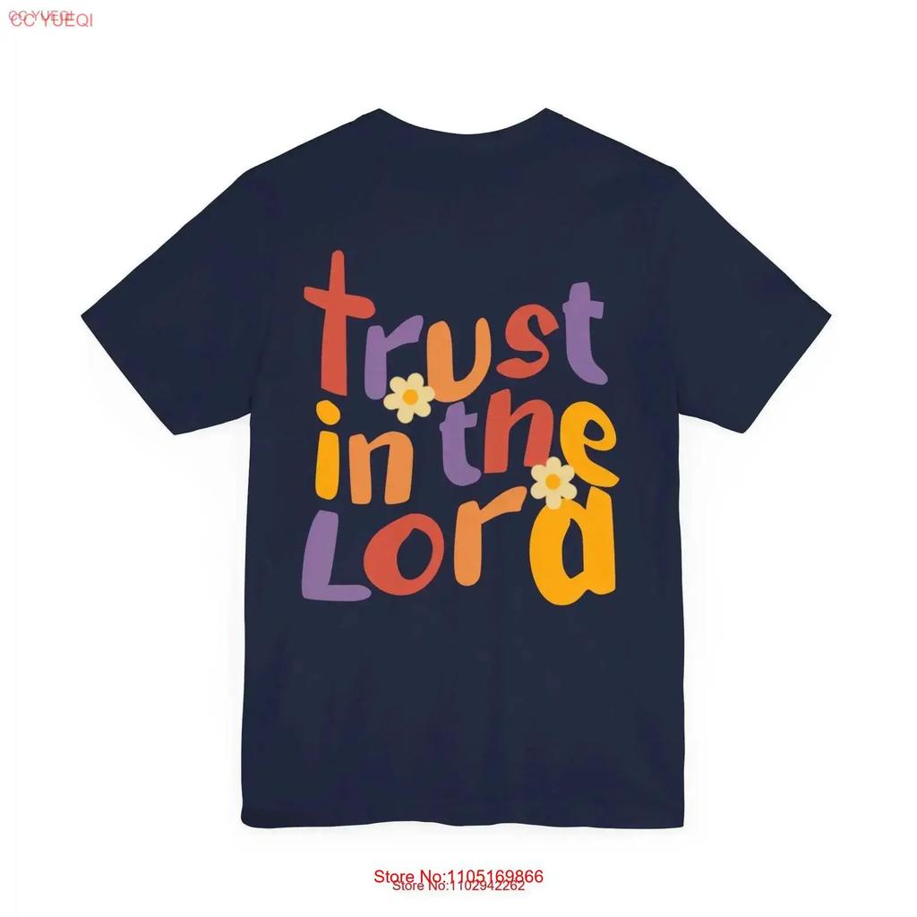 Trust In The Lord T Shirt Proverbs 3 5 Faith Comfortable Casual Wear And Athletic Inspirational Christian Vintage