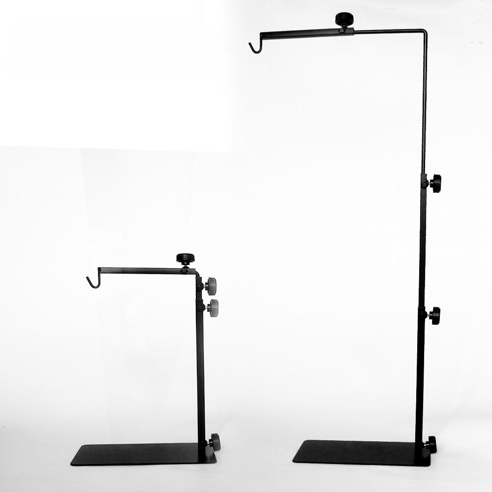 New Black Iron Adjustable Reptile Lamp Light Stand Domes Heat Lamp Metal Bracket Floor Light Holder for Reptile Terrarium