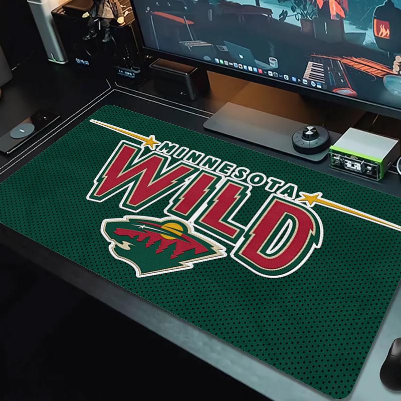 Minnesota Wild Color Mouse Pad Large Gaming Table Cushion Non-slip Laptop Tablet Big Mousepad XXL Mat Mini PC Playmat With Lock Edge