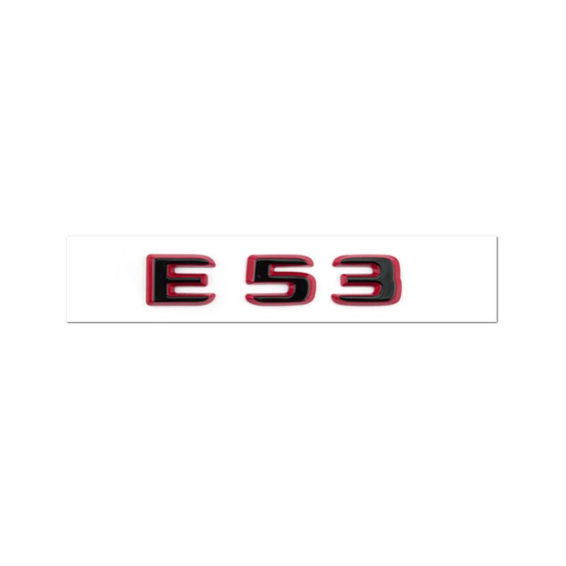 Suitable for Mercedes Benz Rear Letter Sticker C63S GT63S S63LGLE53 SL63S Modification W205 W206 C190 X290 W167 Black Red Versi