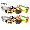 Cute Cartoon Pumpkin Bracelets 8 Pcs Halloween Bracelets, Adjustable Soft PVC Wrist Straps for Kids Adults, Comfortable Party Gifts Witch Trick