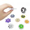 6PCS 3D Finger Gyroscope Creative Fingertip Running Rotation Visual Illusion Cartoon Stress Reducing Dynamic Optical Gyroscope