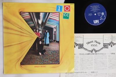 LP Record 10CC  Sheet Music SLC531 UK 1974 Japan Rock Used
