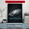 Philadelphia Eagles Customize Your Name Diamond Painting Round Diamond Diy Frameless Holiday Artwork Suitable For Home Office Wall Decoration