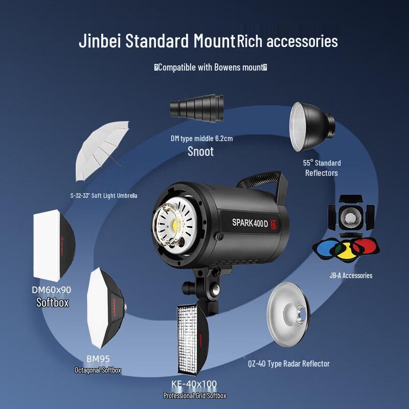 Jinbei SPARK-400D Studio Flash Kit