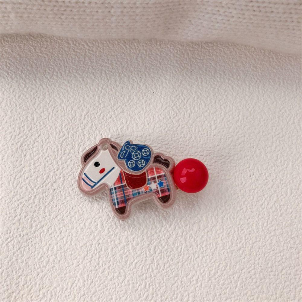 9pcs Good Luck New Year Hairpin Cartoon New Year Hair Accessory Pony Hair Clip  Festive Occasions