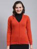 Womens Regular Fit Solid Cardigan