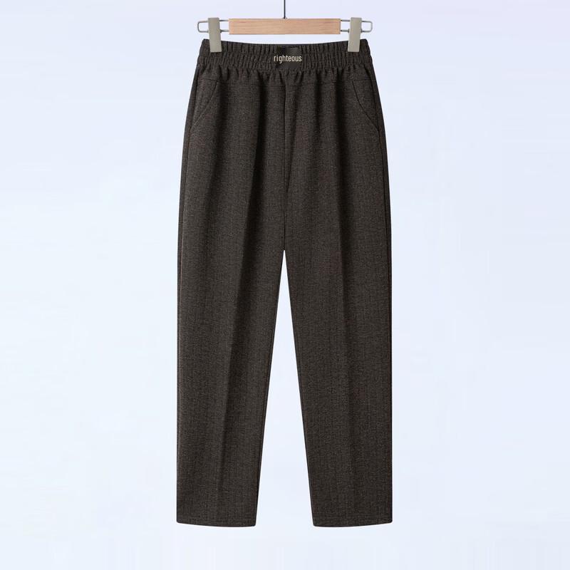 Yalu Middle-Aged Women's Plus Size Casual Straight Pants