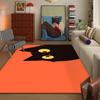 Kawaii Cute Black Cat Door Mat Bath Microfiber Decorative Versatile Flannel Floor Mat Quick Dry Absorbent Non-slip Sole