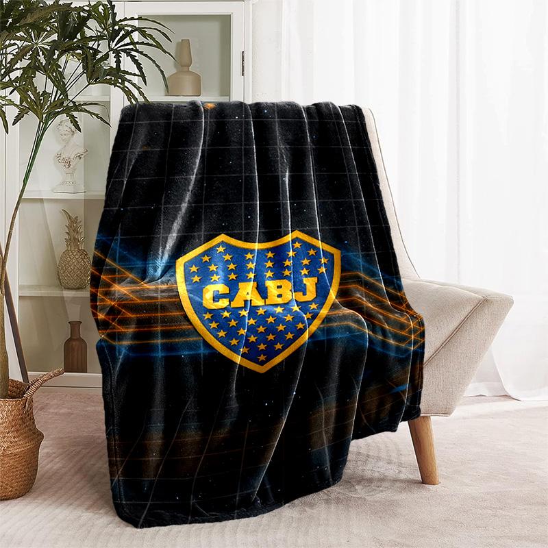 1pc Blanket - Club Atlético Boca Juniors Print Design, Lightweight Blanket for Sofa, Bed- Soft &Warm, Gift for All Seasons