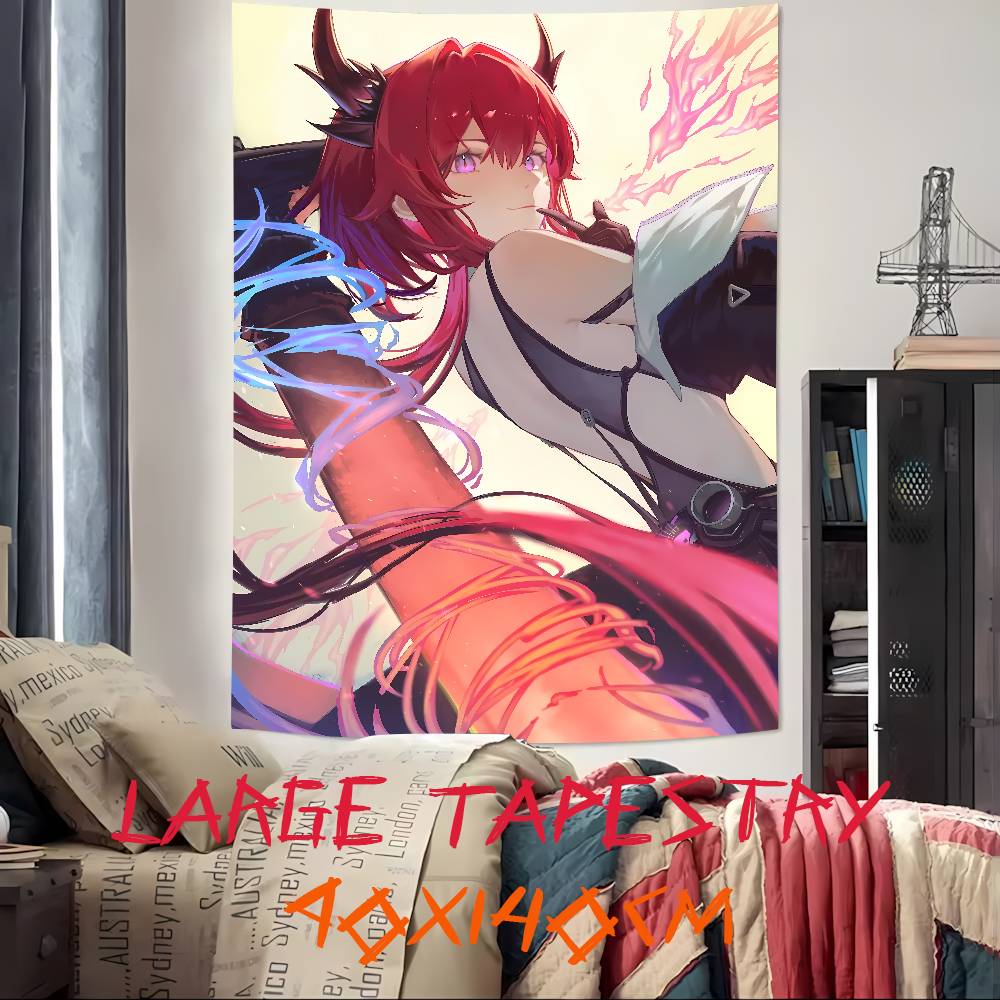 Pretty Hot Girl Laevatein Tapestry Decoration Bedroom Dormitory Background Cloth Holiday Home Party Living Room Club Tapestry