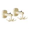 2Pcs Suction Cups 6 Claw Rotating Hook 360 Degree Hangers Hanging Storage Rack Rotatable Hook for Hanging Clothes 6XDE