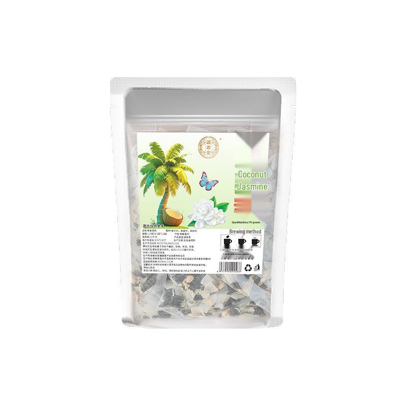 Coconut Jasmine Green Tea Blend for Hot/Cold Brew with Jasmine Flowers 114g