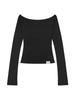 G Off Shoulder Long Sleeve (3 Colors)
