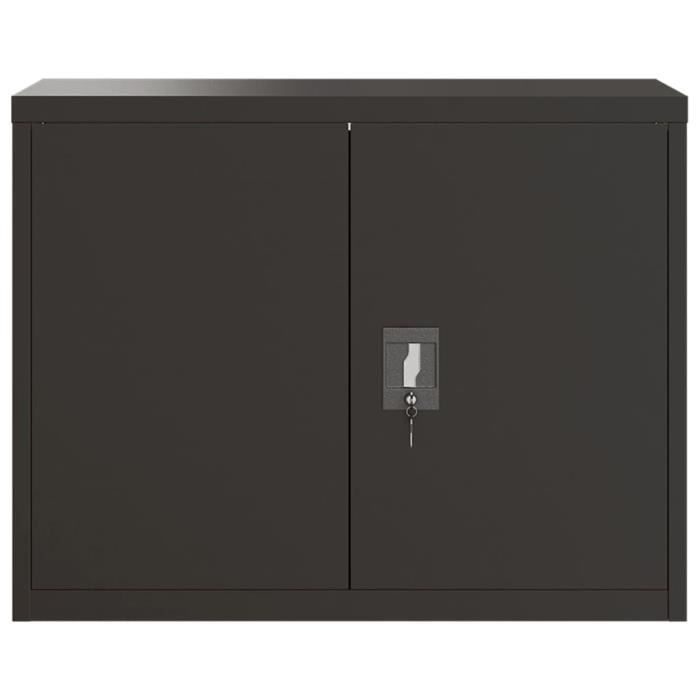 VidaXL Classeur noir 90x40x70 cm acier 339722