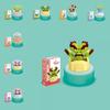 Small Children Puzzle Particle Building Block Flower Flexing Potted Model Toy
