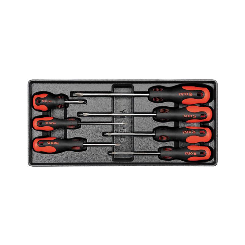 YATO 7-Piece Phillips Screwdriver Tool Tray Set