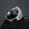 Vintage Titanium Steel Cross T Ring for Men Stylish Classic Unique Jewelry