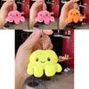 Portachiavi Peluche Polpo Reversibile Ciondolo Bambola Per Regalo Bambini